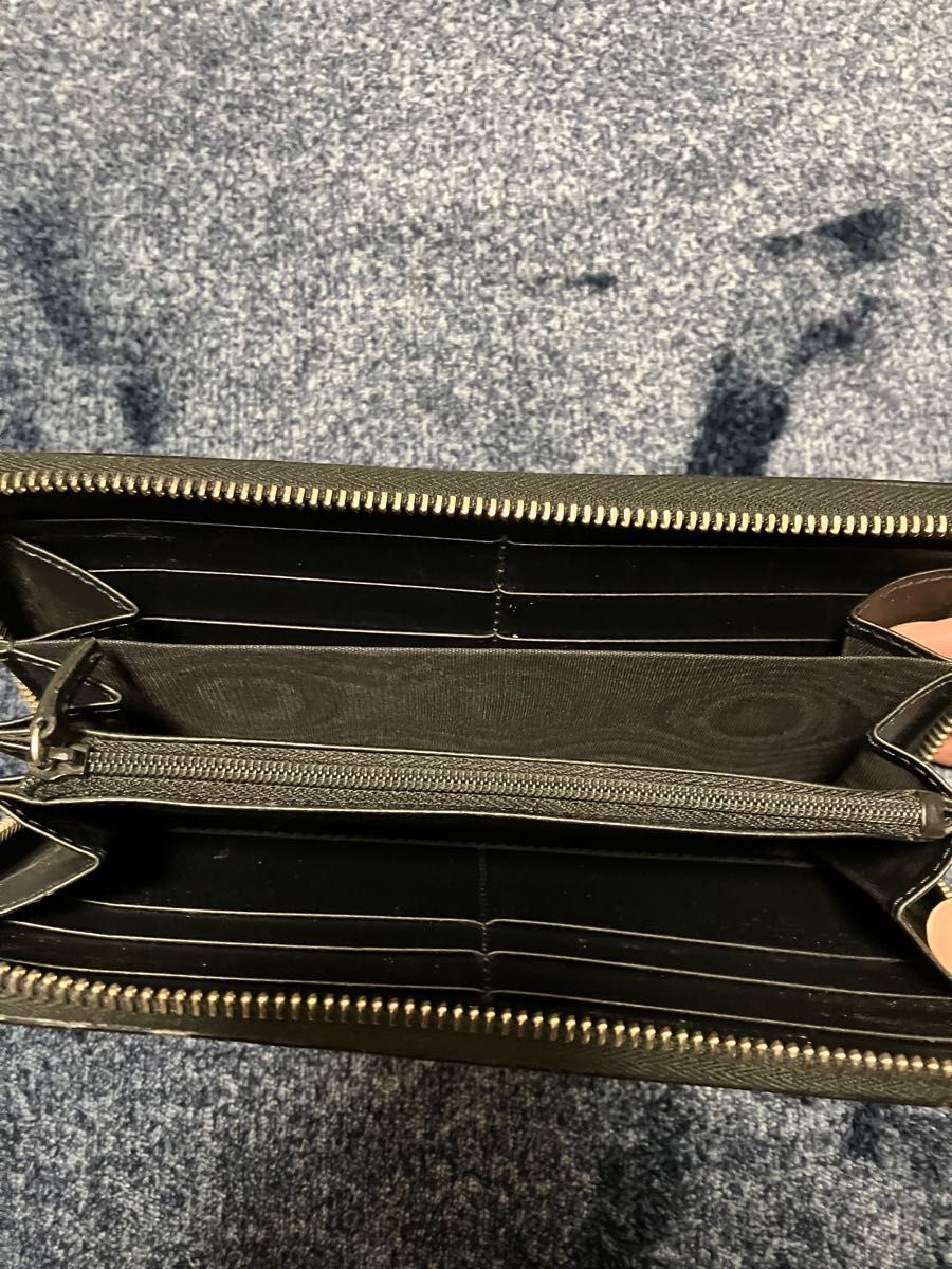 GUCCI 408831-KHN4N-1095グッチ ラウンドファスナー長財布キャンバス