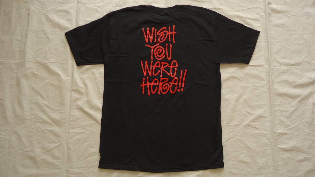 Stussy x Eric Elms Kilroy World Tour Tee 黒 L ステューシー エリック・エルムズ Tシャツ NY LA LONDON TOKYO レターパックライト_画像2