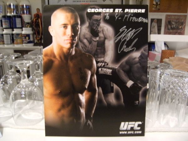  not for sale * body Bill, Professional Wrestling, combative sports * mixed martial arts UFC world middle class . person GEORGES ST.PIERRE Georges * sun Pierre autograph autograph *.tore