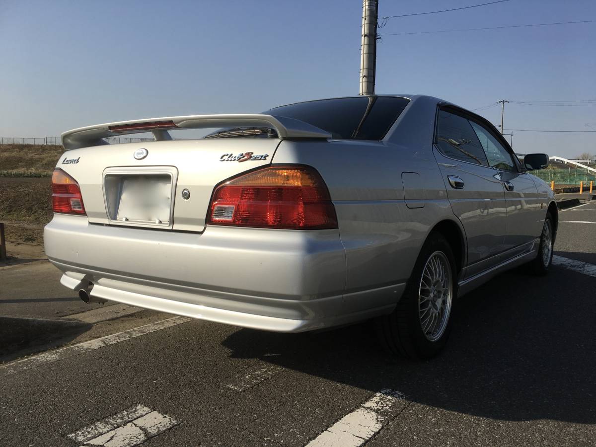  rare Nissan Laurel 25 Club S turbo type X RB25 mileage 49000. dealer maintenance vehicle inspection "shaken" H31 year 2 month selling out 