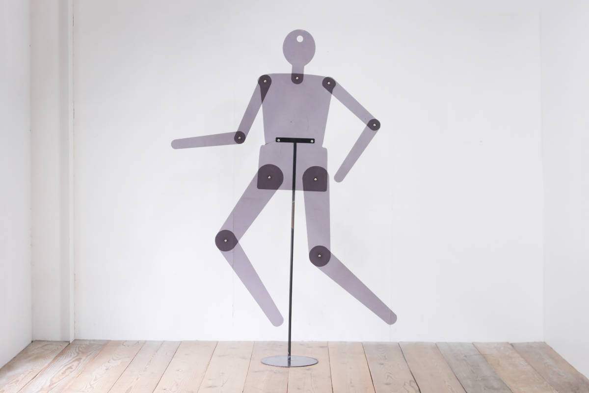  acrylic fiber made display mannequin toruso body doll person type pikto gram hanger retro / Vintage store furniture Showa era /KHK05065