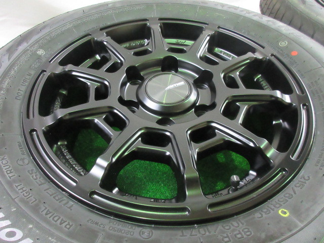 在庫★新品即納★AME ガレルナ レフィーロ 6.5J+38 6H139.7 ナンカン CW-20 215/65R16 109/107 200系 ハイエース レジアス 車検対応_画像3