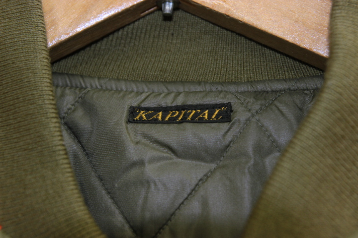 未使用 KAPITAL (キャピタル) MA-1 切り返し フライトジャケット / L