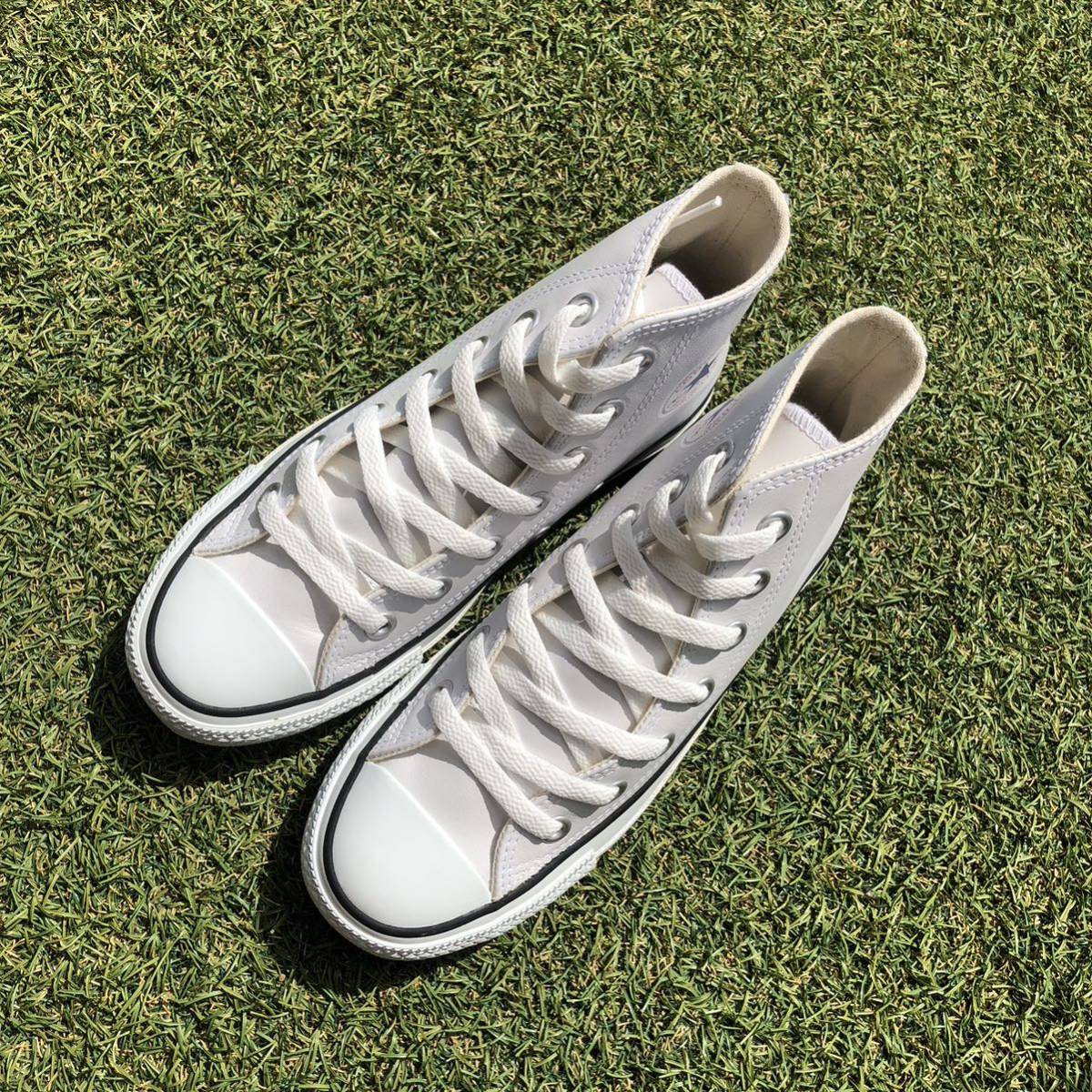 新品22.5 converse LE ALL STAR HI コンバース レザー オールスター ハイ HT971_画像5