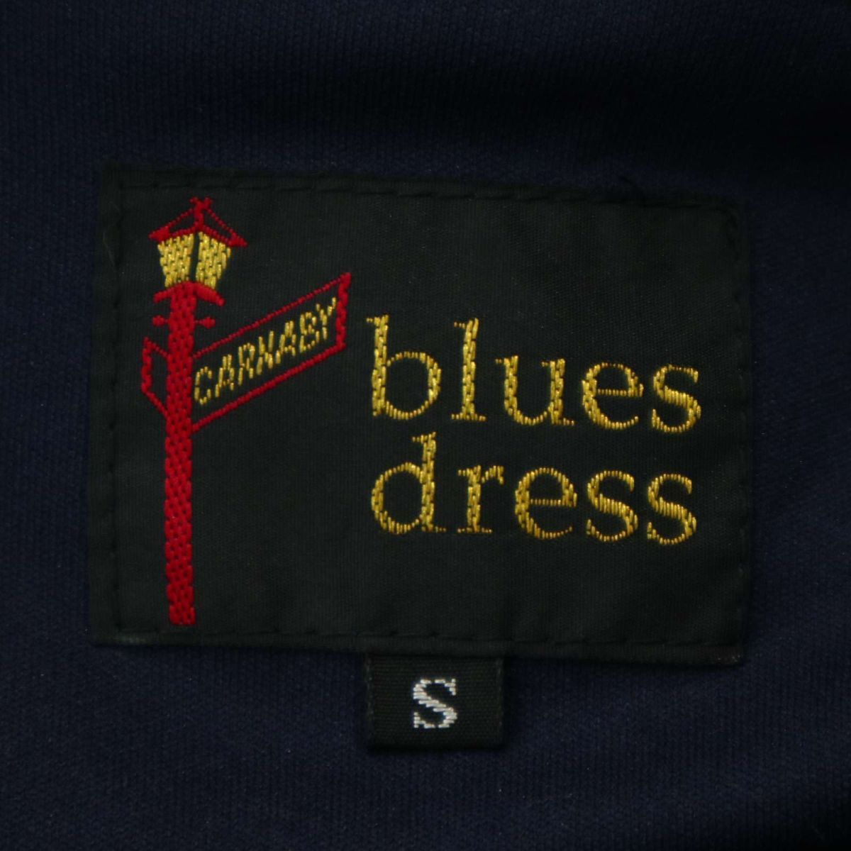 blues dress ブルードレス 通年 切替★ ワーク ブルゾン ジャケット Sz.S　メンズ ネイビー 日本製　A3T02065_3#O_画像5