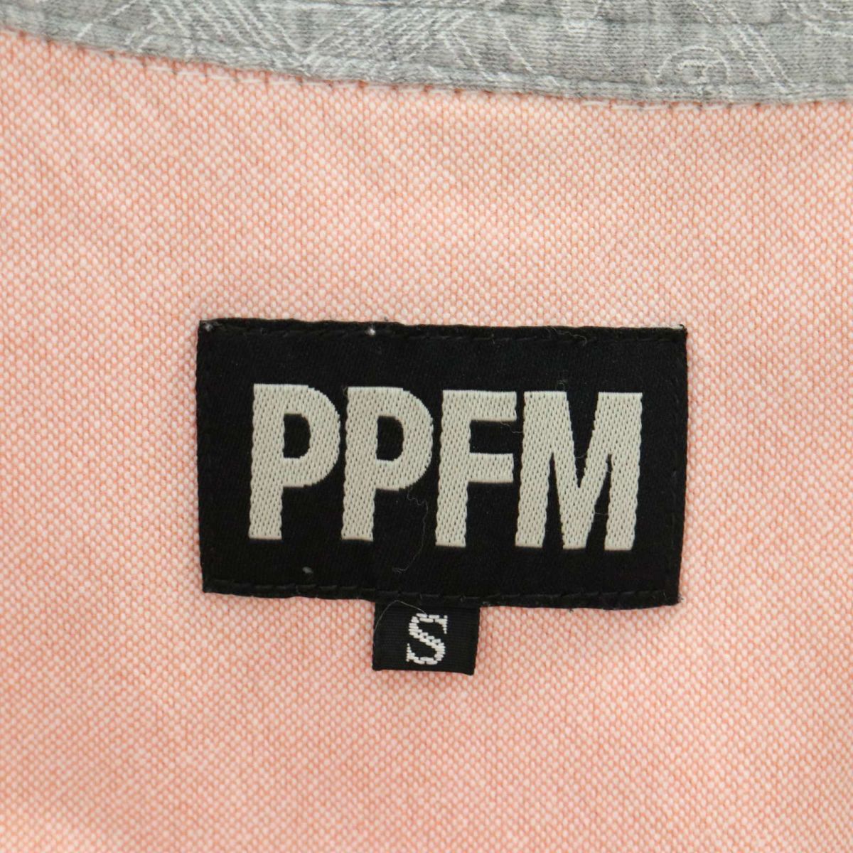 PPFM ペイトンプレイス 通年 フリンジ★ 切替 長袖 オックスフォード シャツ Sz.S　メンズ　A3T02989_3#C_画像7