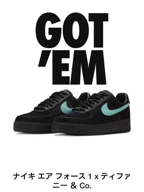 28.0cm】Tiffany & Co. Nike Air Force 1 Low 1837 28cm 未使用品NIKE