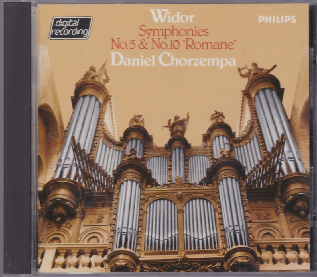 ヴィドール オルガン交響曲第5番 第10番 コンセルパ【PHILIPS 水色最初期西独盤】