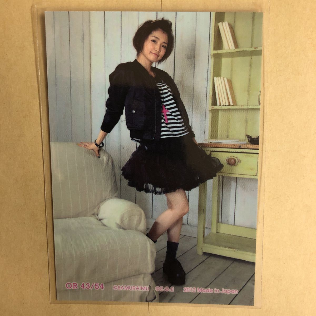 岡本玲 2012 トレカ アイドル グラビア カード OR 43 タレント トレーディングカード_画像2
