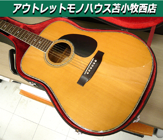 現状品 アコースティックギター アコギ MORRIS モーリス W-40 ハードケース付 中古 苫小牧西店_画像1