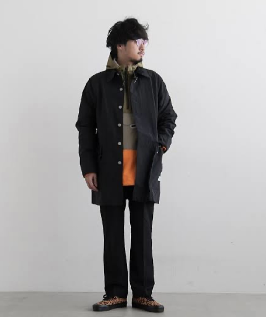 通常 1本タイプ SASSAFRAS ササフラス FALL LEAF COAT ネイビー XL
