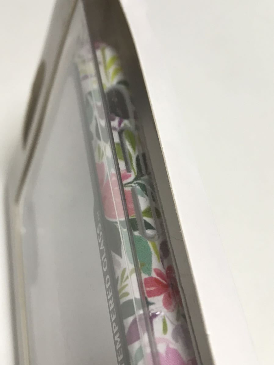 匿名送料込み iPhoneXR用カバー ガラスハイブリッドケース 可愛い花柄 クリア 透明 お洒落 新品 iPhone10R アイホンXR アイフォーンXR/QP8