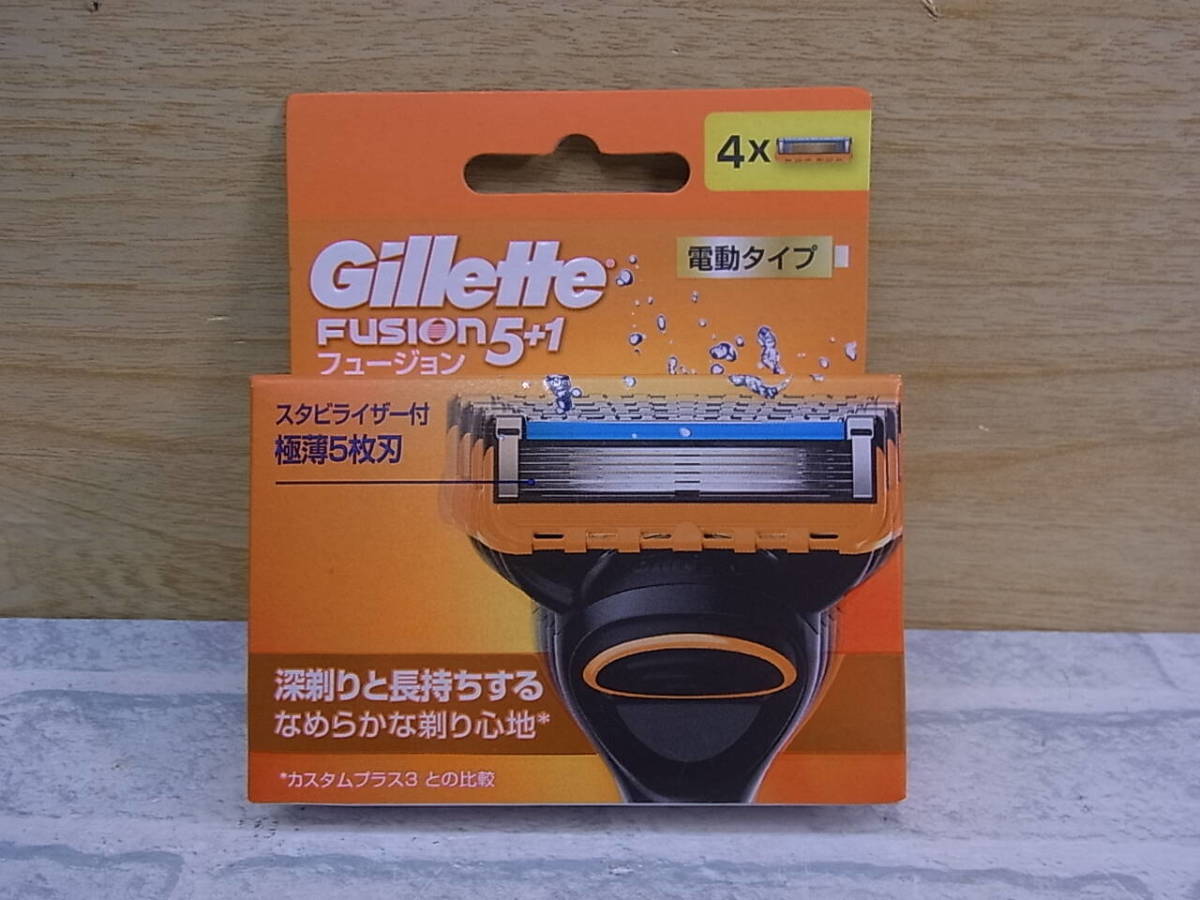 *K/557*[ не использовался товар ]ji let Gillette*T знак kami санки для бритва 4 штук комплект * Fusion FUSION 5+1