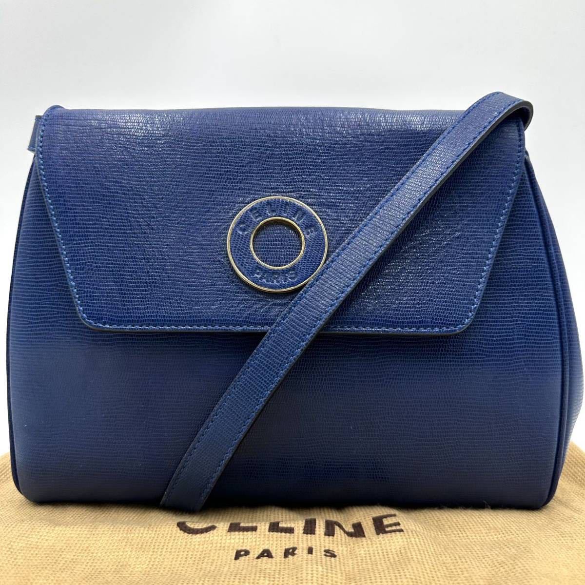 極美品☆ セリーヌ CELINE サークルロゴ レディース ショルダーバッグ