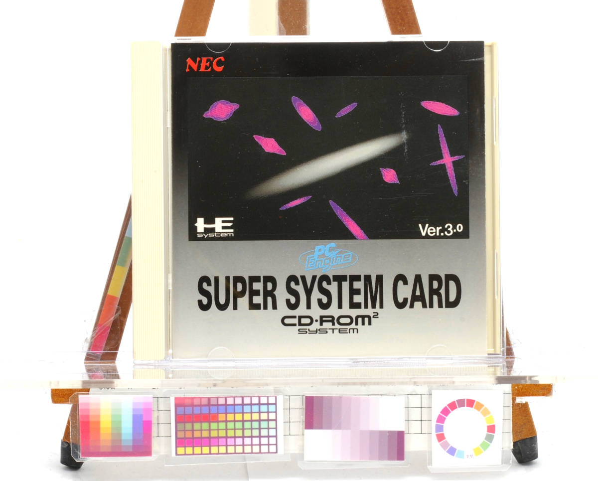 [Delivery Free]1990s- NEC PCE SUPER SYSTEM CARD ver.2(The case manual is ver3, but the main body is ver2) body is ver2. [tag game ]