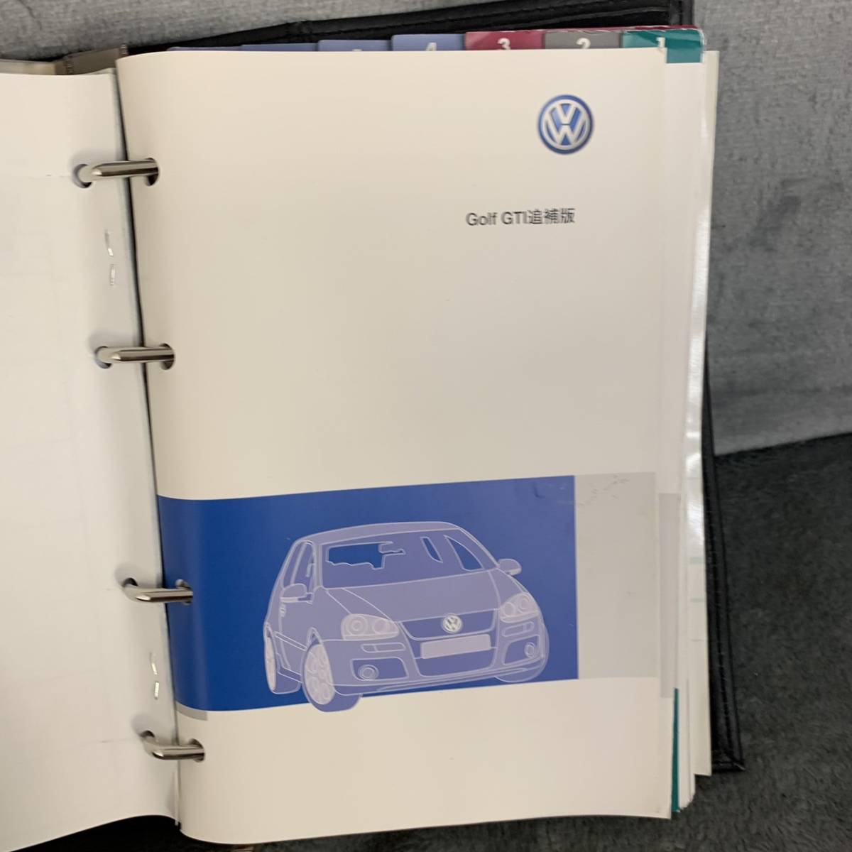  Volkswagen VW Golf GTI vehicle inspection certificate inserting 2008 year registration car owner manual manual 