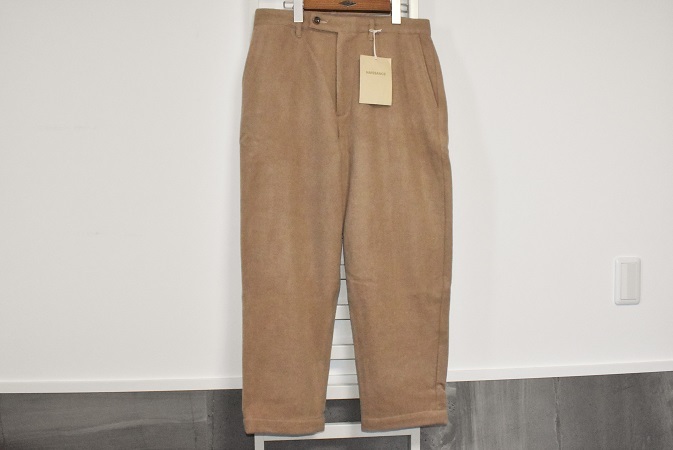 NAISSANCE ネサンス TAPERED PANTS カシミア混 テーパード ウールパンツ サイズM 日本製 未着用_画像1