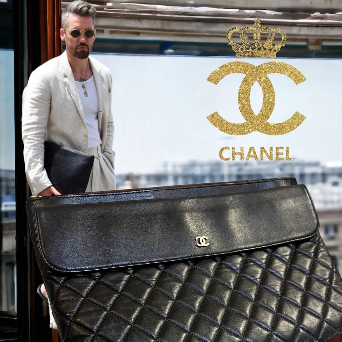 CHANEL 正規品クラッチバッグ ポーチ-