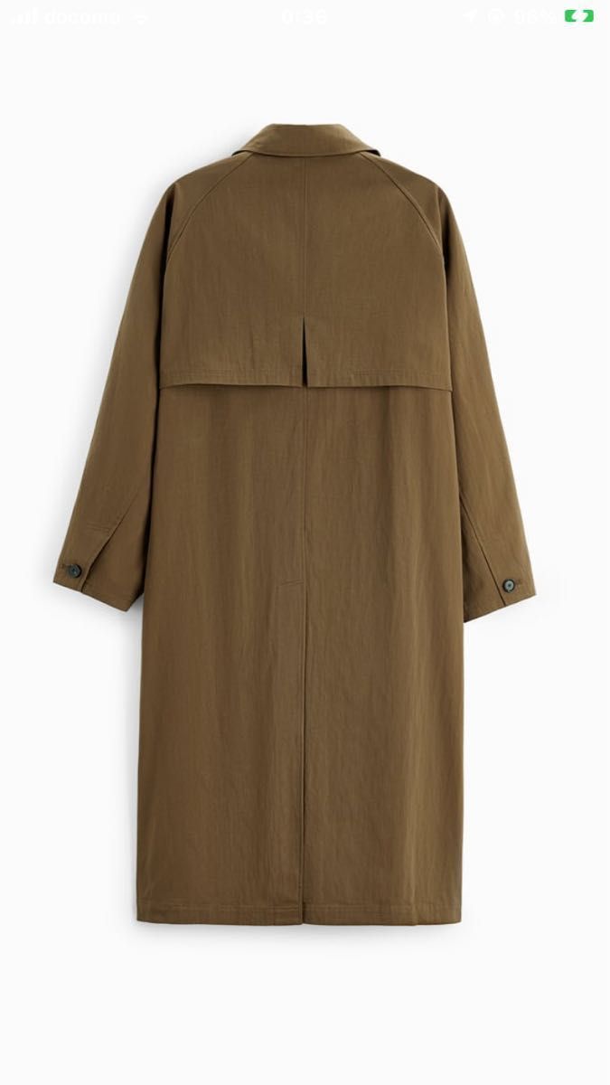 ☆新品未使用☆ コットントレンチコート 完売品 ZARA-