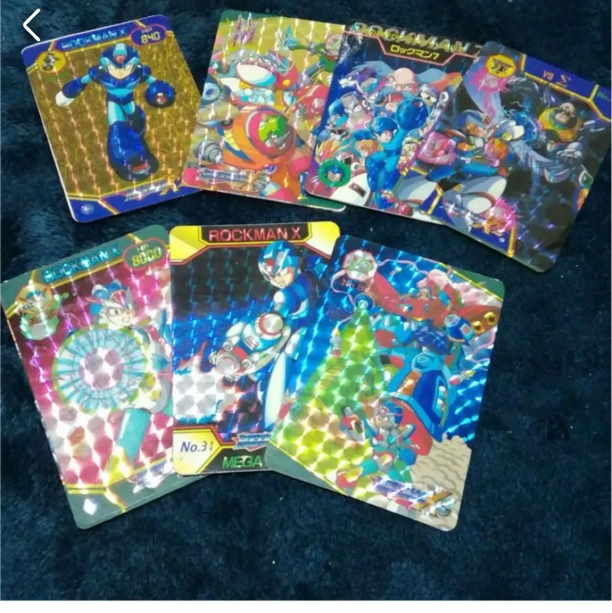 7枚 カードダス キラ シール カード レトロ 古い ロックマン 7枚 カードダス キラ シール カード レトロ 古い ロックマン