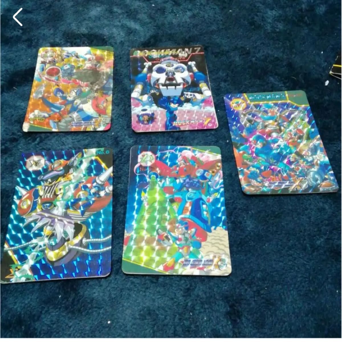 7枚 カードダス キラ シール カード レトロ 古い ロックマン 7枚 カードダス キラ シール カード レトロ 古い ロックマン