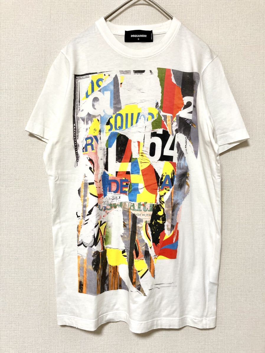 ディースクエアード DSQUARED2 メンズ 半袖 シャツ プリント ロゴ