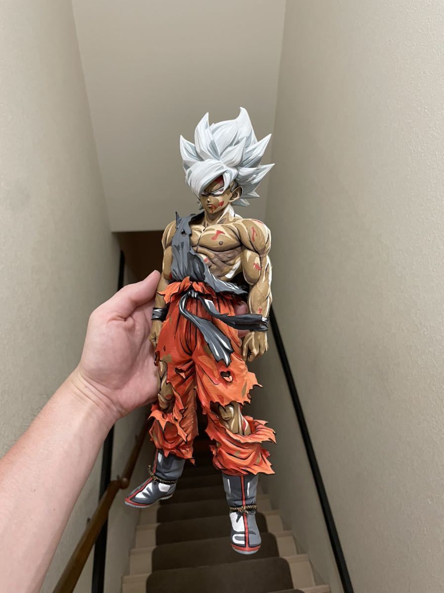 ドラゴンボール フィギュア リペイント SMSP孫悟空 原作漫画風ジャンプ