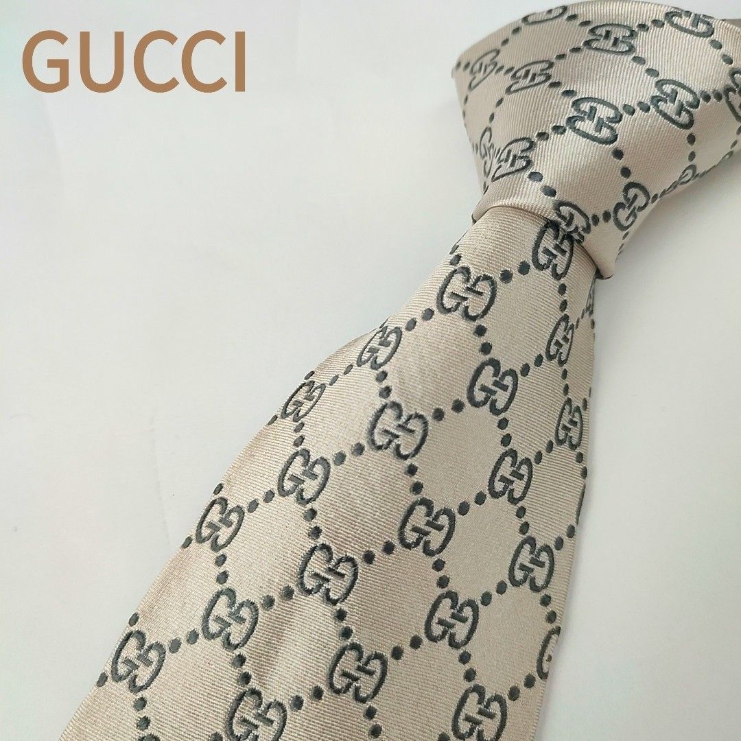 お年玉セール特価】【お年玉セール特価】グッチ GUCCI ネクタイ GG柄