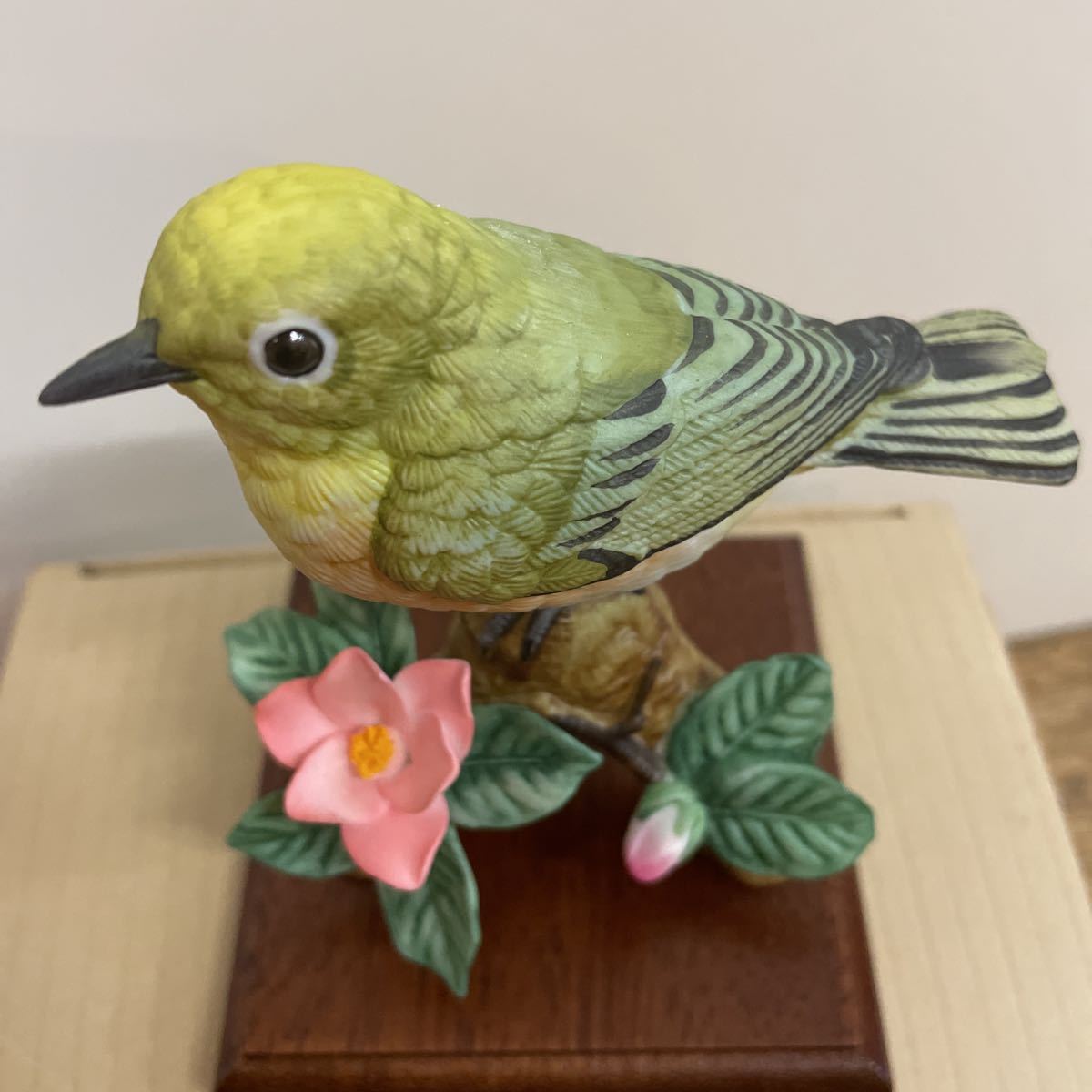 DAITO 大東 セラミックアートコレクション 鳥　メジロ　置物 陶磁器 陶芸 工芸_画像7