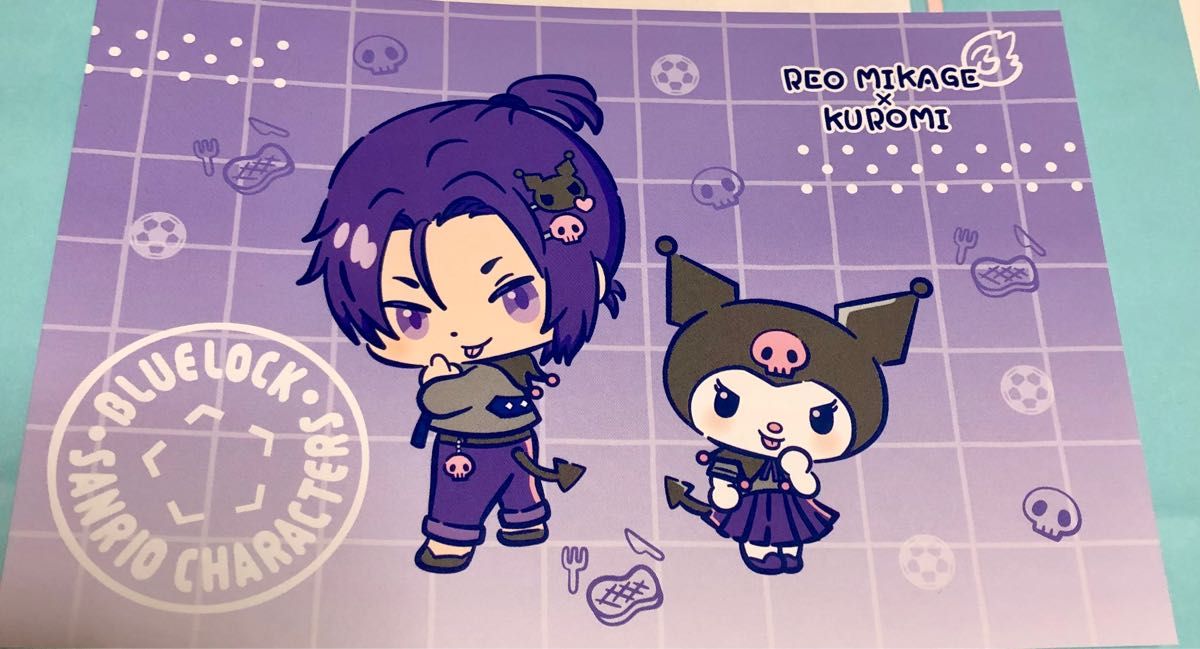 サンリオキャラクターズ×ブルーロック ポストカード御影玲王 クロミ