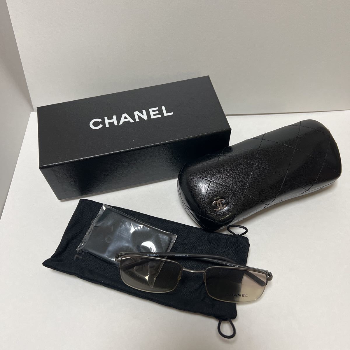 CHANEL glasses frame 5 point set 