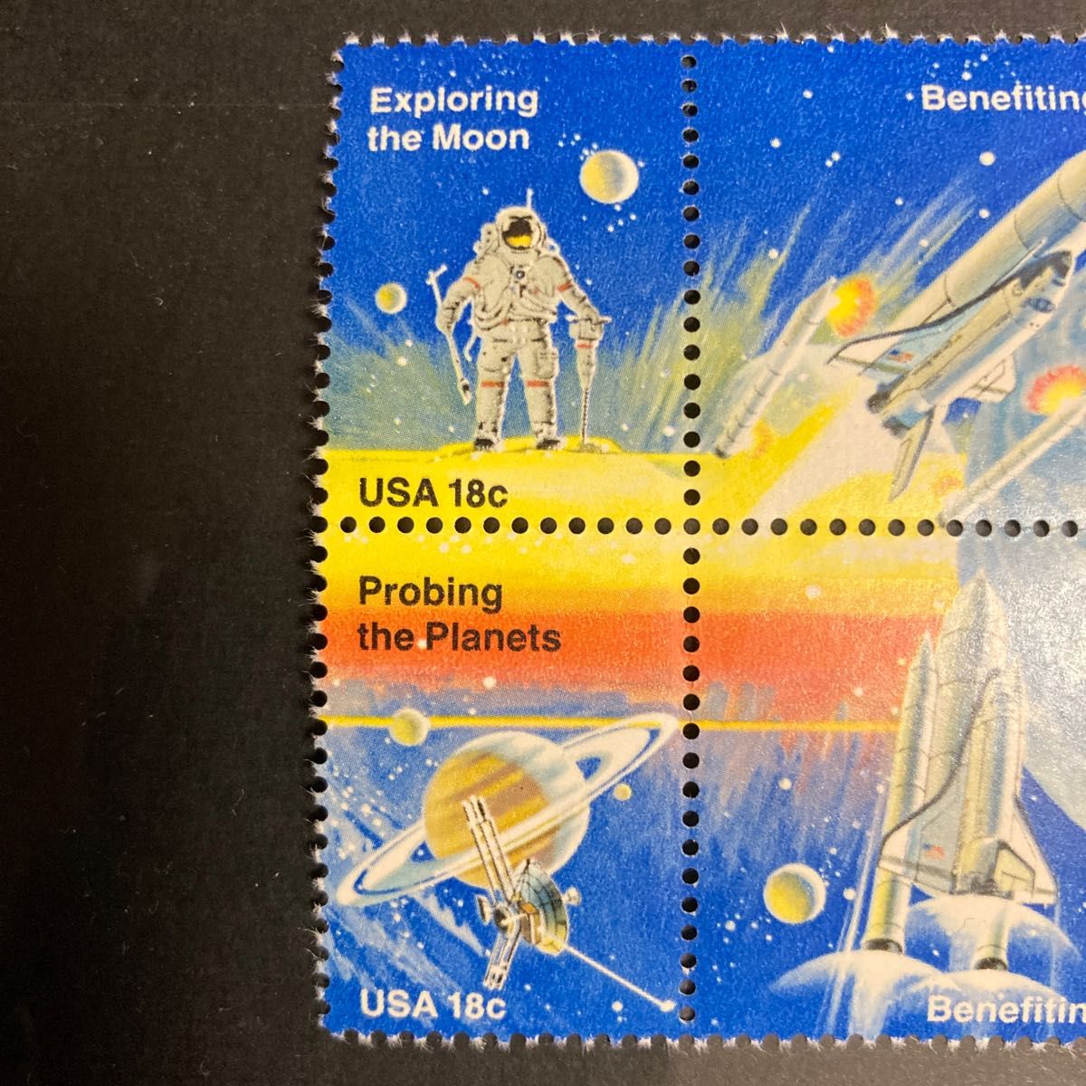 アメリカ　スペースシャトル切手