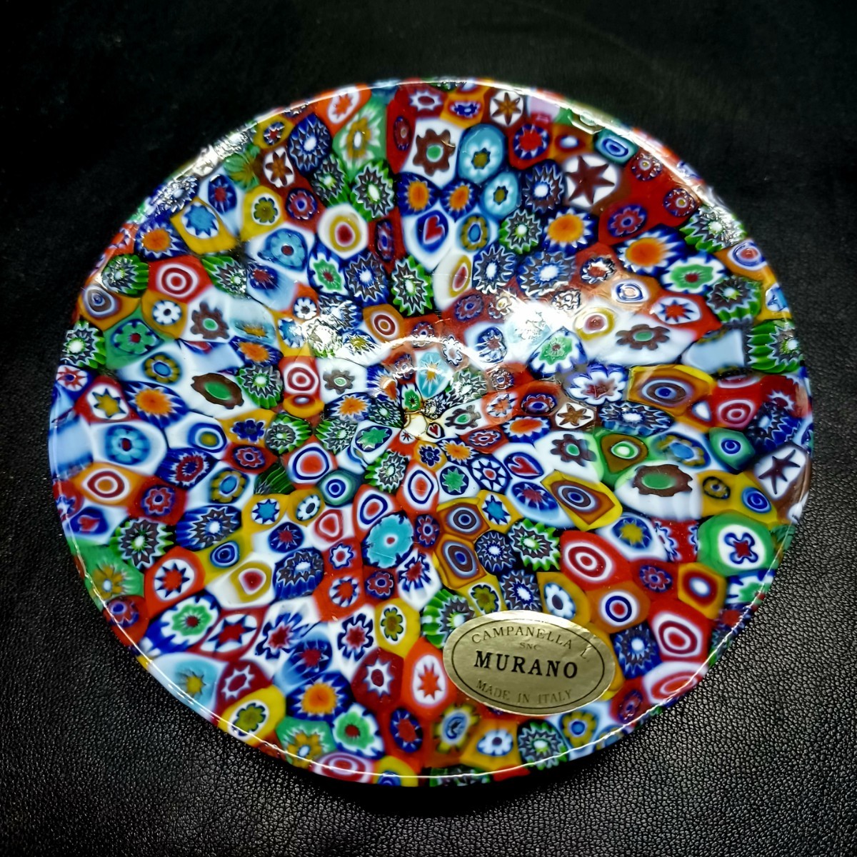 MURANO】ITALY☆ムラノ ミルフィオリ ティーカップ&ソーサー MURANO】ITALY☆ムラノ ミルフィオリ ティーカップ&ソーサー