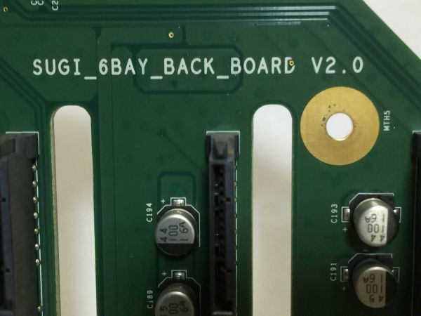 1.BUFFALO テラステーション TS５６００D用 バックボード SUGI-6BAY-BACK-BOARD BO911BC  9903の画像2