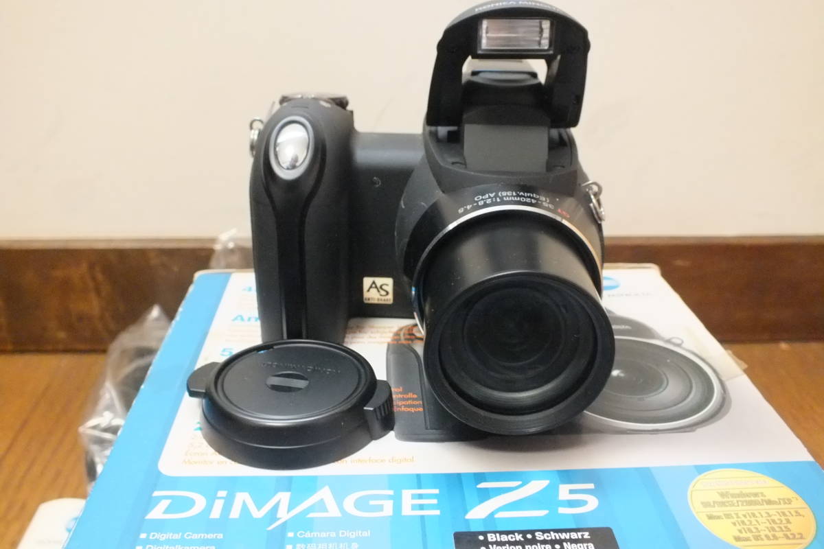  Konica Minolta [DIMAGE Z5 принадлежности оригинальная коробка руководство пользователя есть ] оптика 12 кратный zoom рука Тряска, колебание корректировка рабочее состояние подтверждено konica minolta батарейка АА 