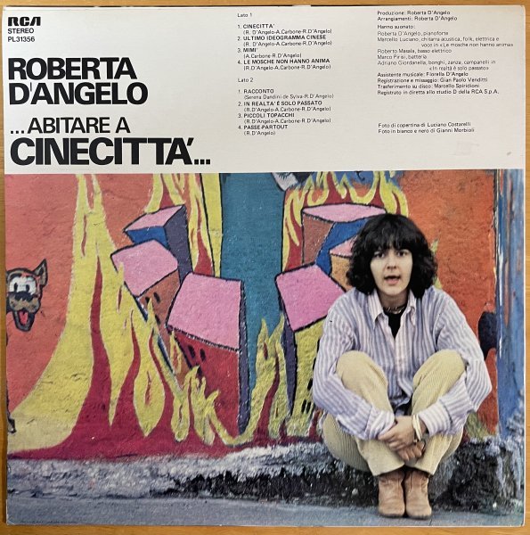 ●ROBERTA D'ANGELO / ...Abitare A Cinecitta... ( カンタウトリーチェ ) ※ イタリア盤LP【 RAC PL-31356 】1978/04発売_画像2