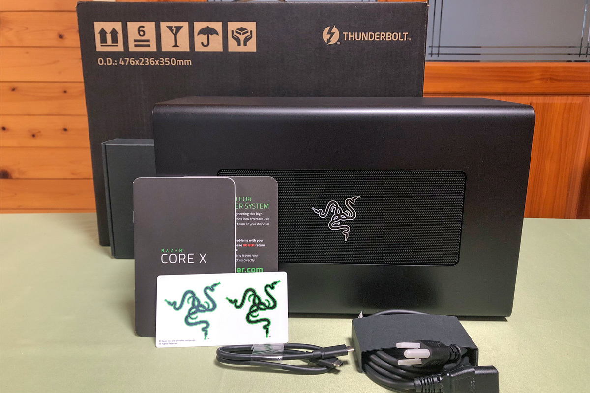 ☆美品☆ Razer Core X ThunderBolt 3 外付けGPUボックス(eGPU)RC21
