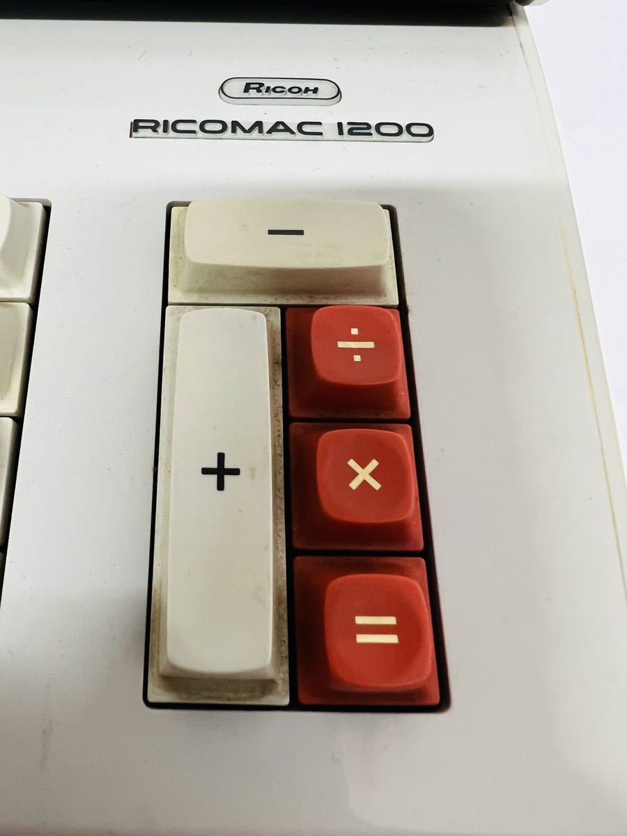 Ricoh リコー　RICOMAC 1200　リコマック　電子式卓上計算機　デスクトップ電卓　通電確認済　動作未確認　⑭_画像6
