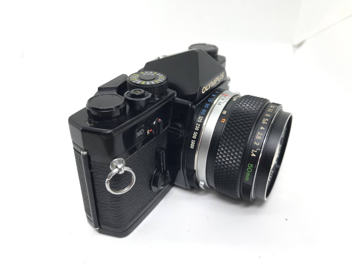 ◇ オリンパス OLYMPUS OM-1 ブラックボディ 35mm SLR 一眼 フィルムカメラ + OM-SYSTEM G.ZUIKO AUTO-S 50mm 1:1.4 レンズの画像3