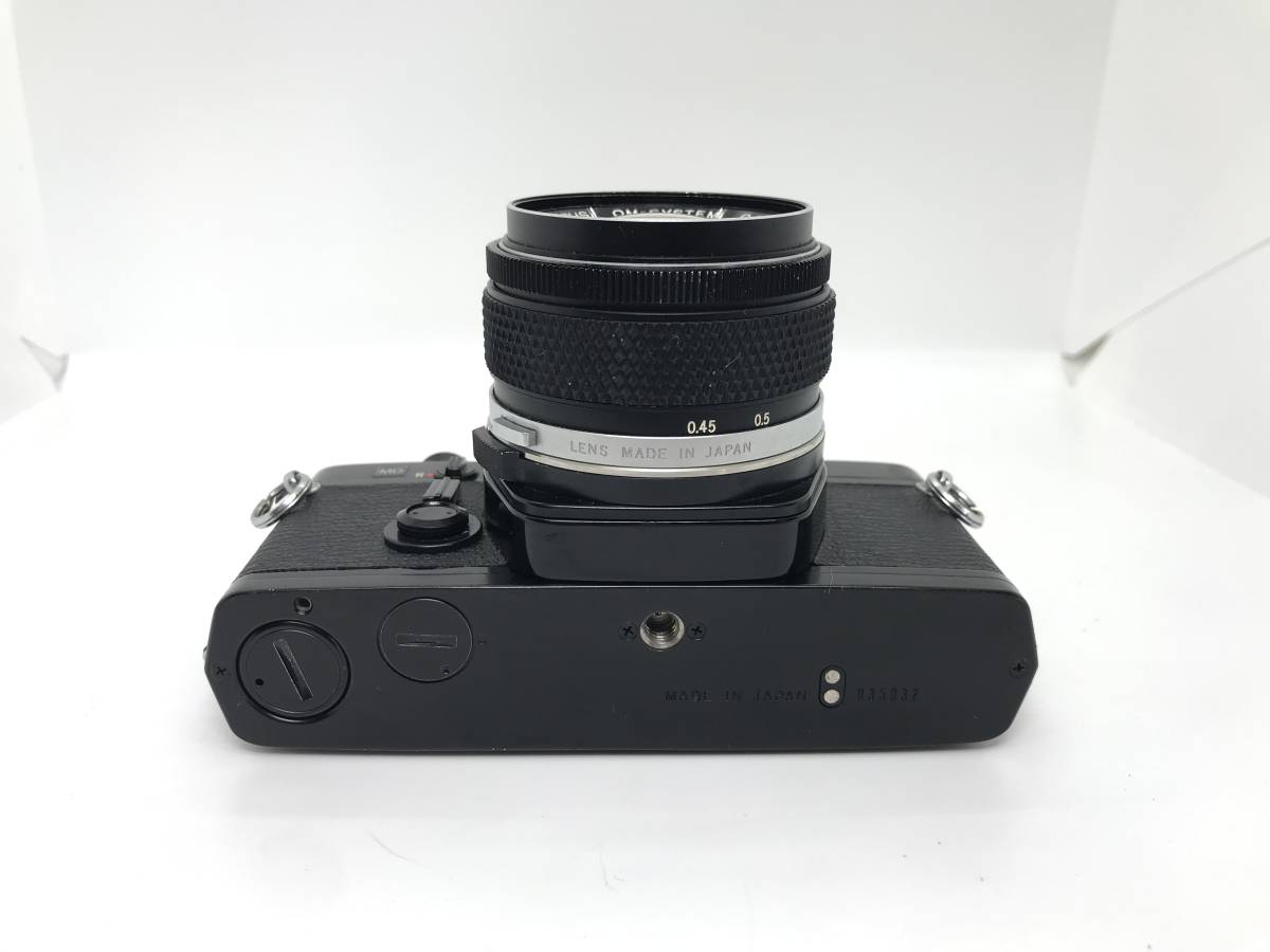 ◇ オリンパス OLYMPUS OM-1 ブラックボディ 35mm SLR 一眼 フィルムカメラ + OM-SYSTEM G.ZUIKO AUTO-S 50mm 1:1.4 レンズの画像6