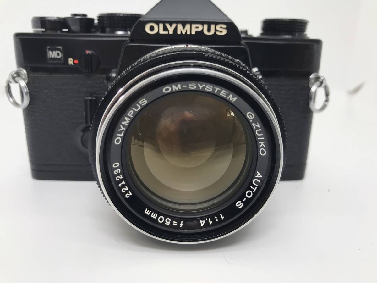 ◇ オリンパス OLYMPUS OM-1 ブラックボディ 35mm SLR 一眼 フィルムカメラ + OM-SYSTEM G.ZUIKO AUTO-S 50mm 1:1.4 レンズの画像7