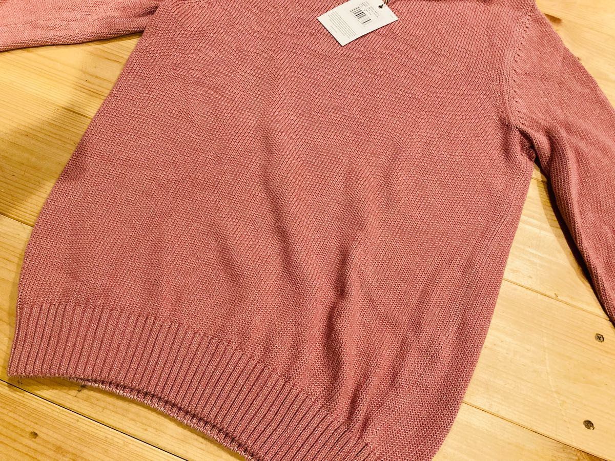 Barbour ニット 春セーター 新品 ピンク M クルーネック Rothay-