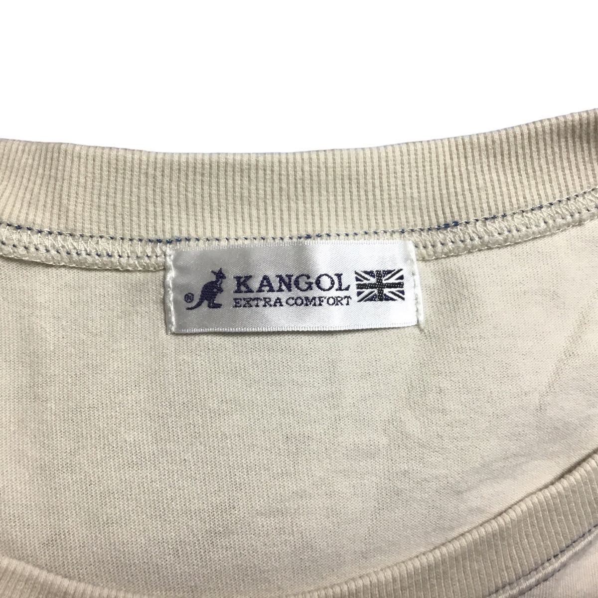 カンゴール KANGOL 半袖 Tシャツ Mサイズ(大きめ）ベージュ 半袖Tシャツ