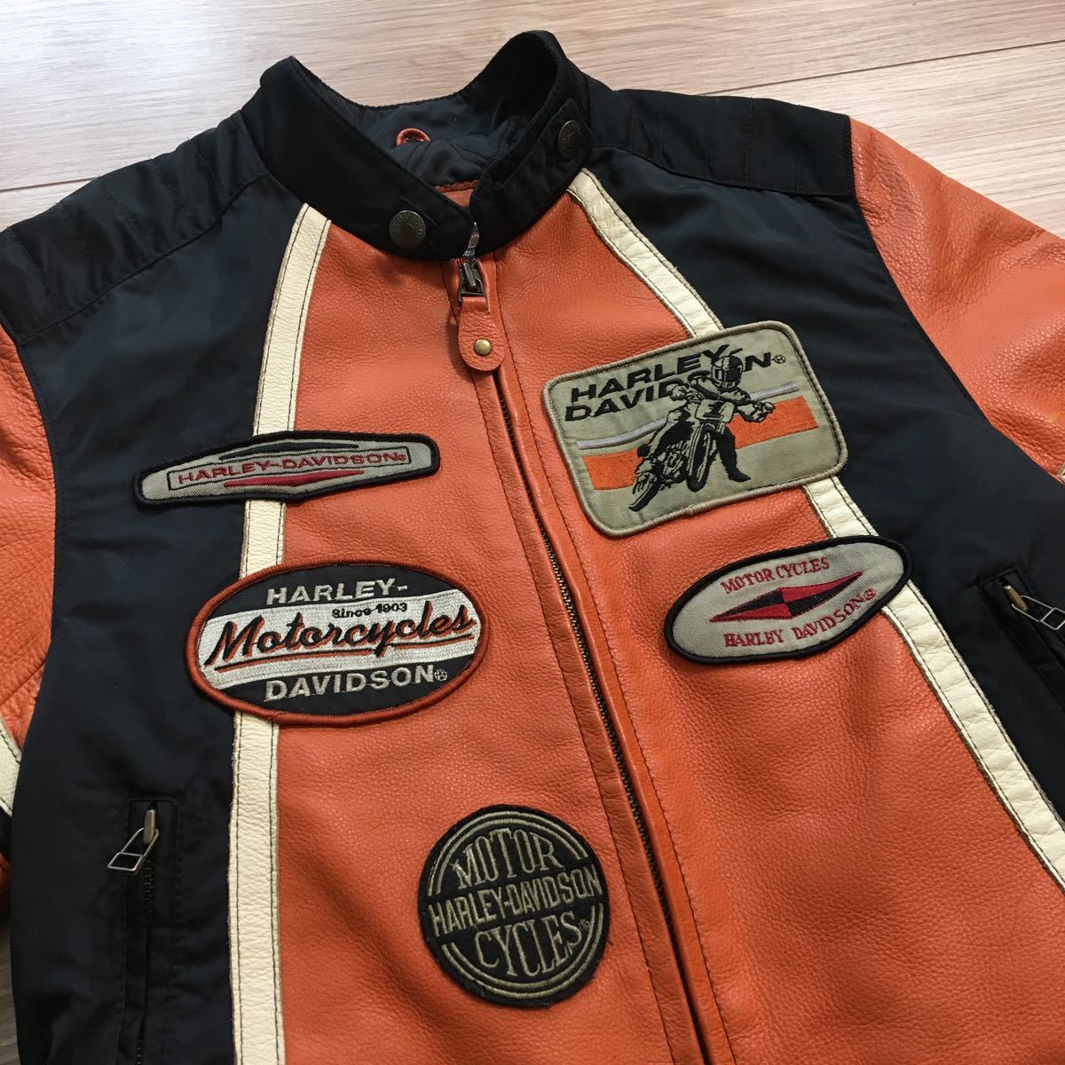 Harley-Davidson Leather Jacket ハーレーダビッドソン ハーフレザー