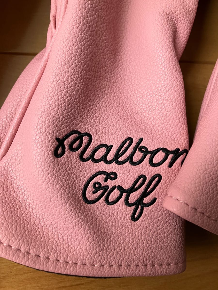 新品本物】 Malbon Golf マルボンゴルフ ヘッドカバー UT用 ピンク