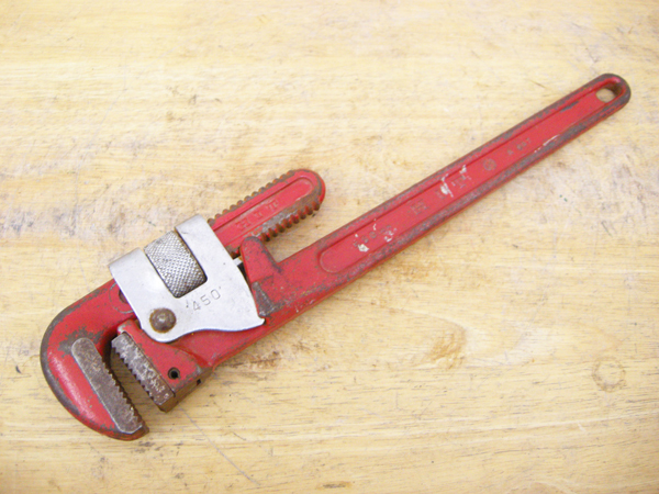 HIT*450mm* pipe wrench * secondhand goods *148165