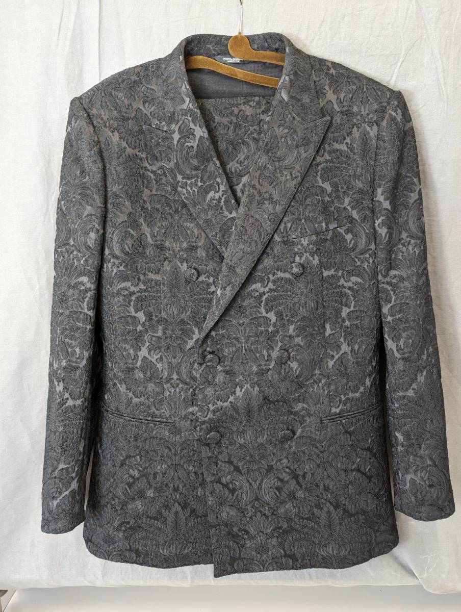 DOLCE & GABBANA 】 ドルチェ&ガッバーナ 3ピース スーツ サイズ52 黒