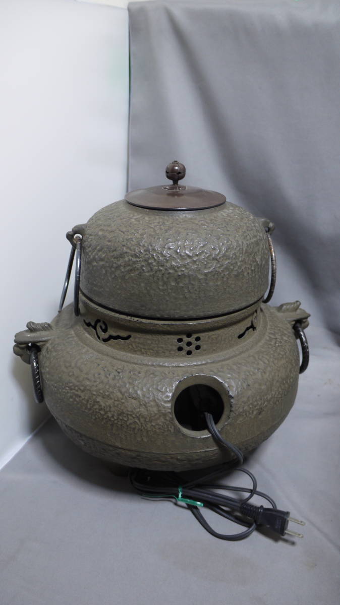 高級ブランド ● 茶道具 電気茶釜 電気湯沸かし器　100V 300w 釜