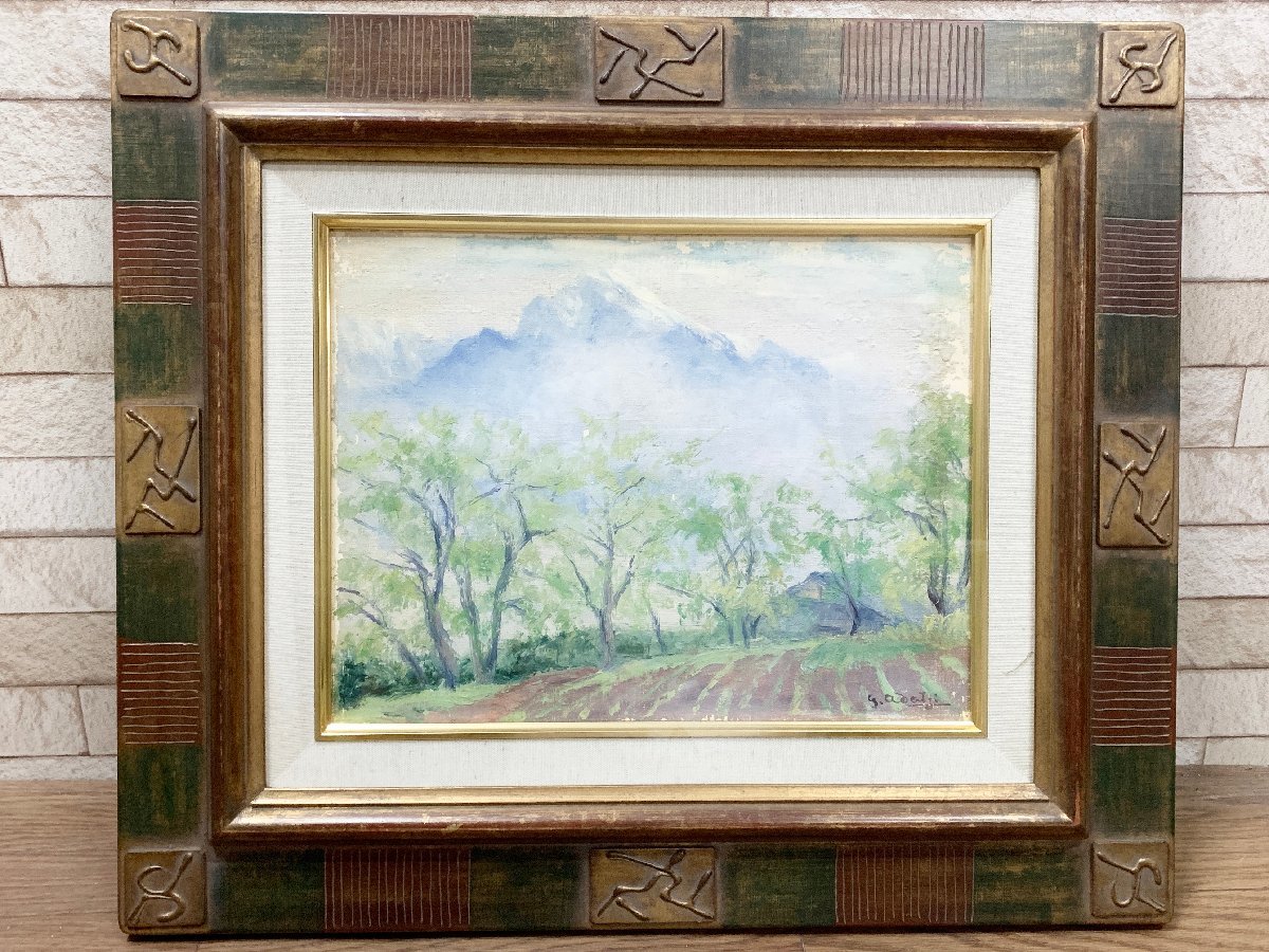 おしゃれおしゃれ足立源一郎 紙に油彩 絵画 | purcellcom.com