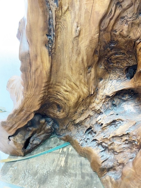天然木オブジェ/変木衝立無垢材 欅（けやき？）玄関飾り 工芸品/大型　高さ１４０cm　幅１３０cm_画像5